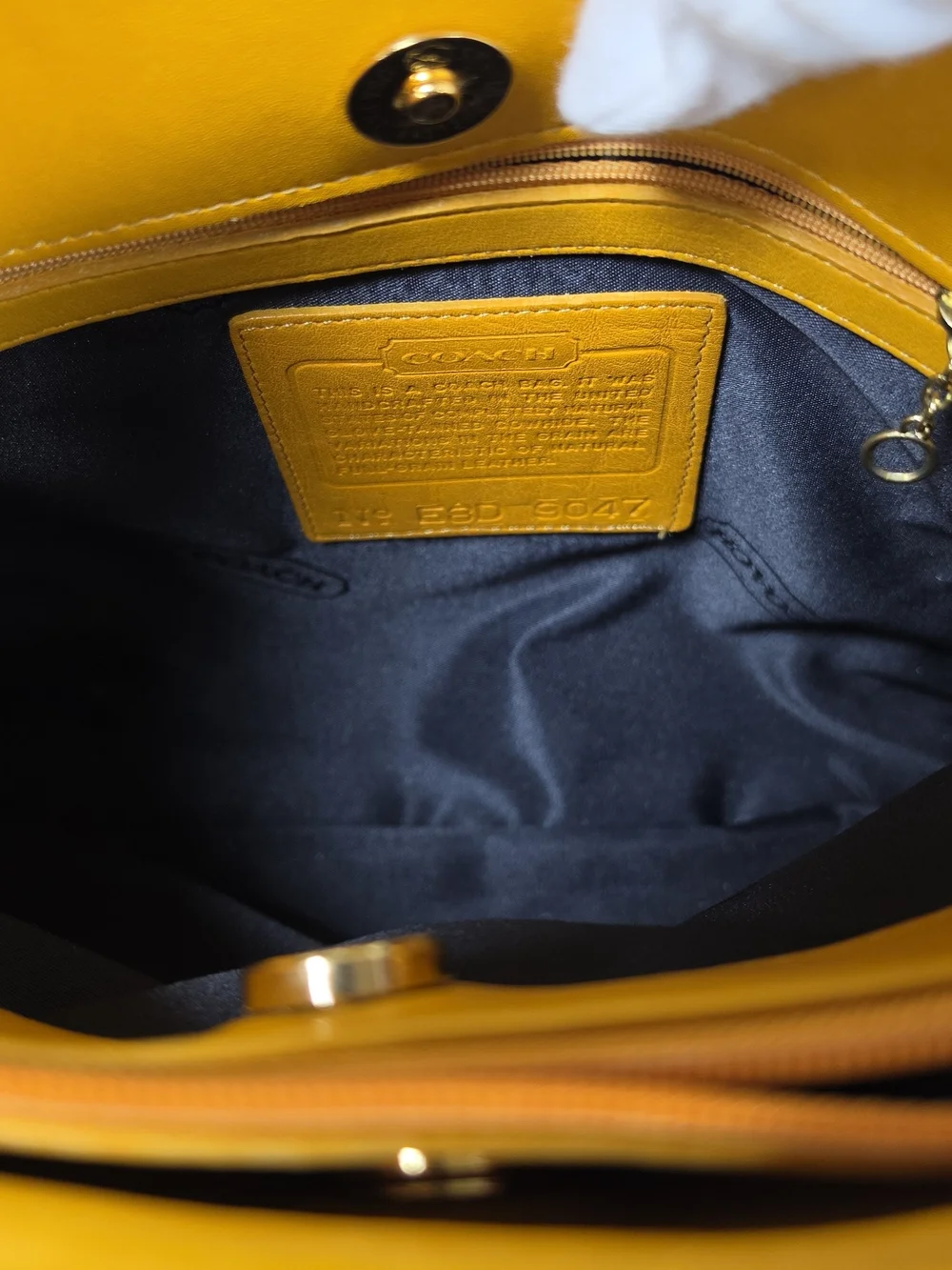 Vintage Coach 9047 Ergo Compartment Bag — Rare Yellow